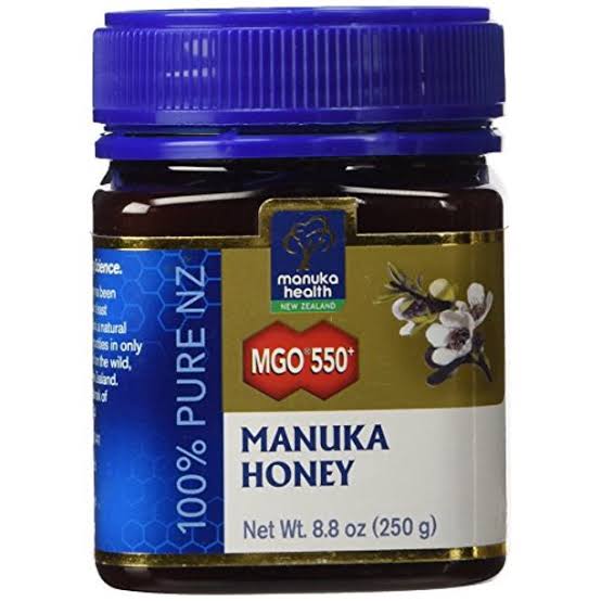 Manuka Health - MGO 550+ Manuka Honey, 100% Pure New Zealand Honey-250 grams عسل نحل مانوكا550 + م ج أو _ النقى 100% ، من نيوزيلاندا،250جرام