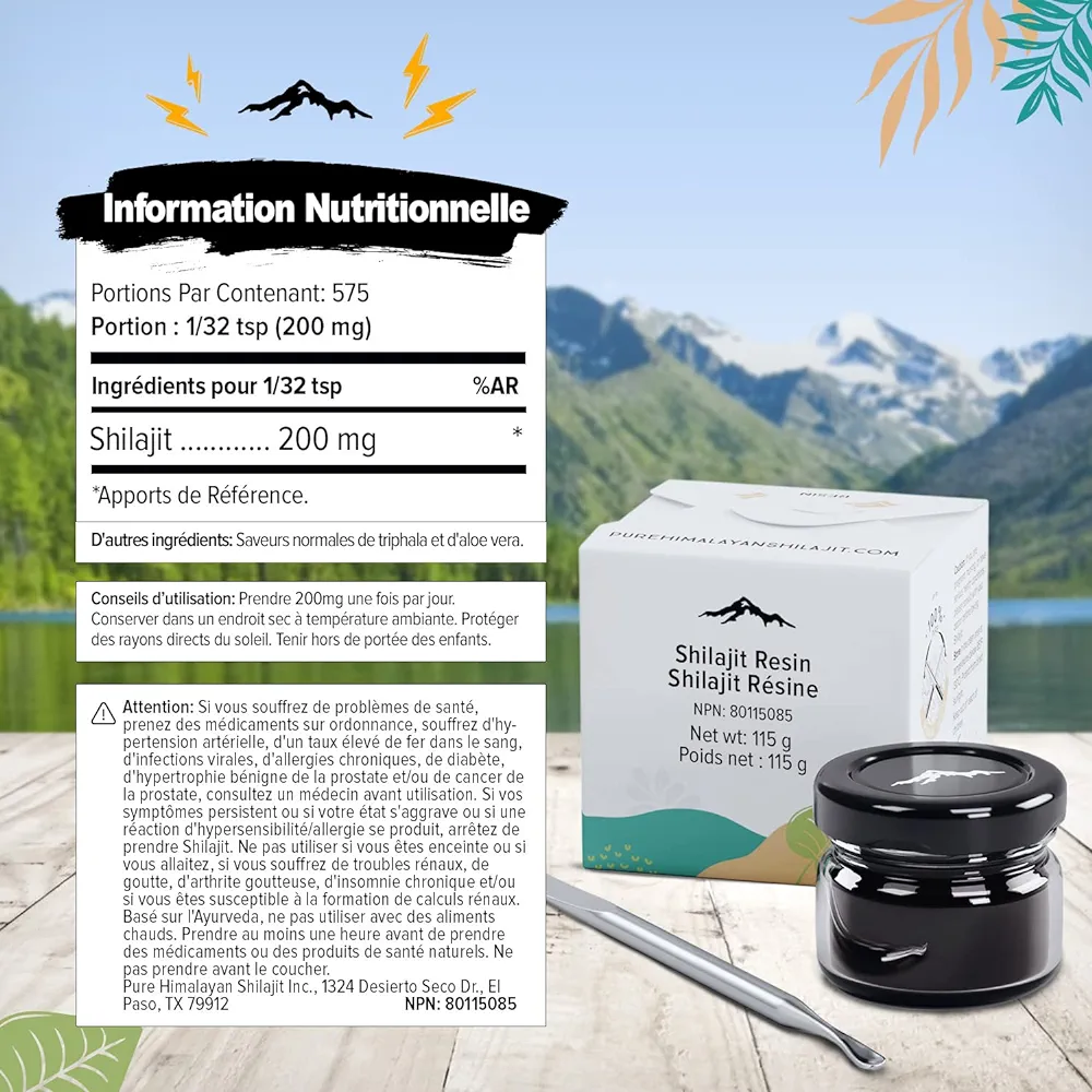 Pure Himalayan Shilajit Resin - for Men & Women - with Trace Minerals & Fulvic Acid - Supports Energy, Metabolism & Immunity (115 Grams) - Image 6