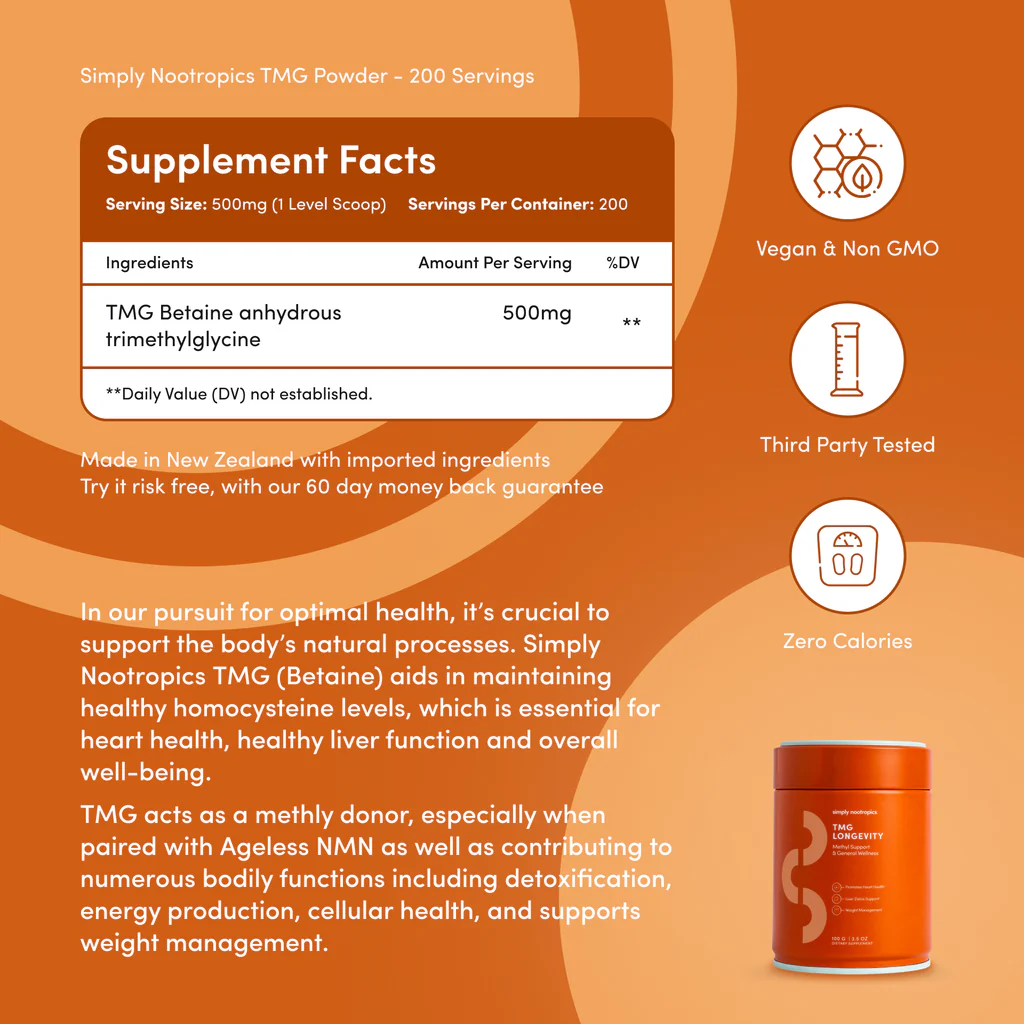 Simply Nootropics TMG Powder (100g)